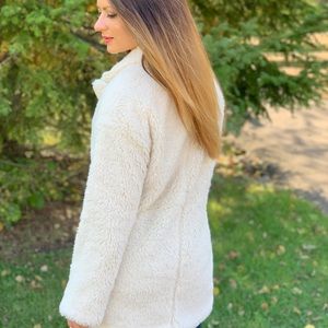 Faux fur white jacket